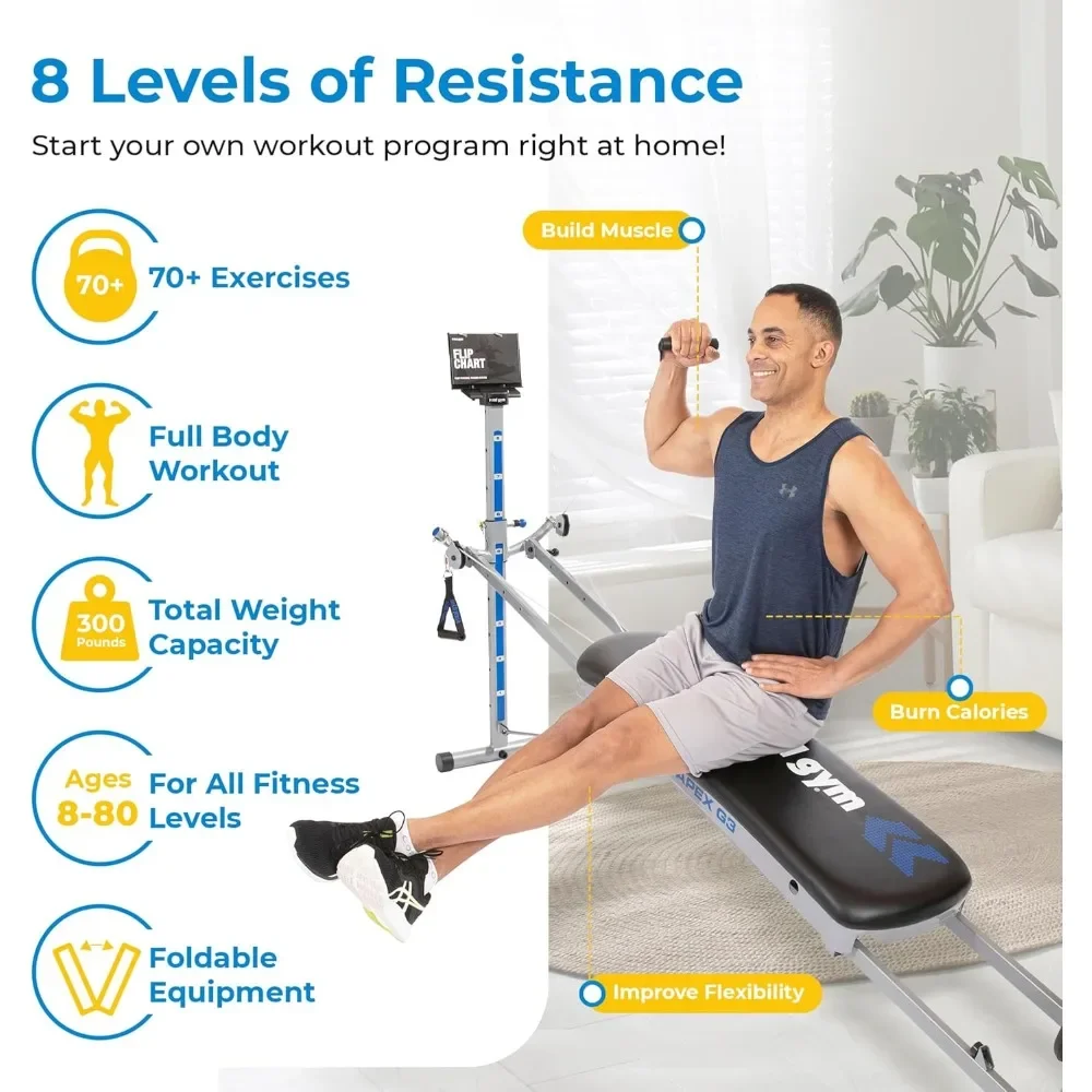 Home Gym Total Fitness - APEX Peralatan Kebugaran Latihan Kekuatan Tubuh