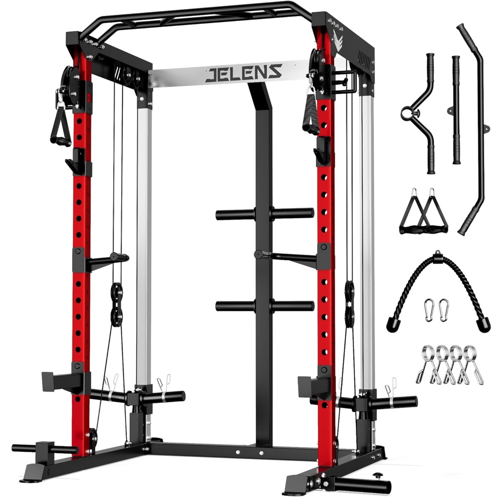 Pulley Home Gym - Rak Power Multi-Fungsi 2000LBS dengan Sistem