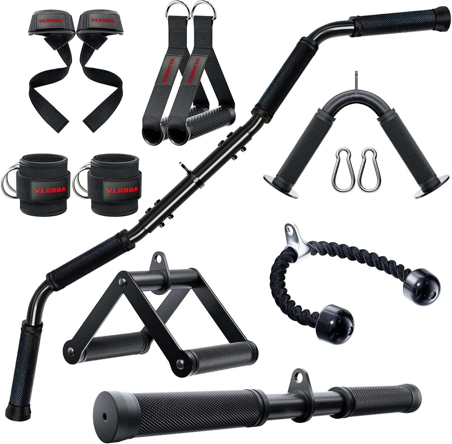 Lat Pulldown Cable - Set Perlengkapan Kabel Home Gym -