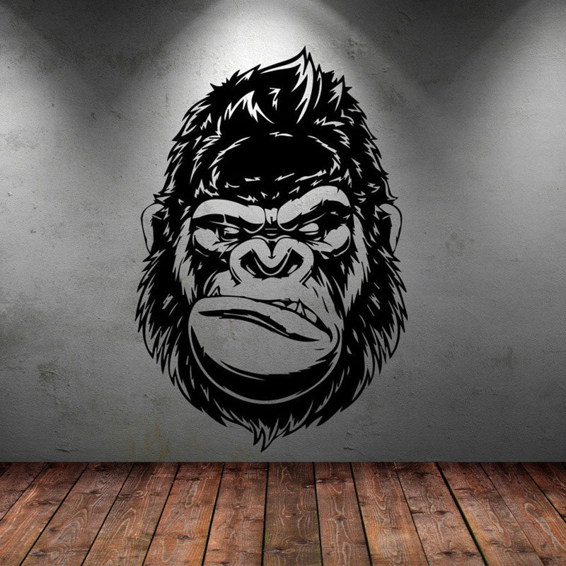 Home Gym Interior Design - Stiker Dinding Stiker Dinding Gorilla Yang