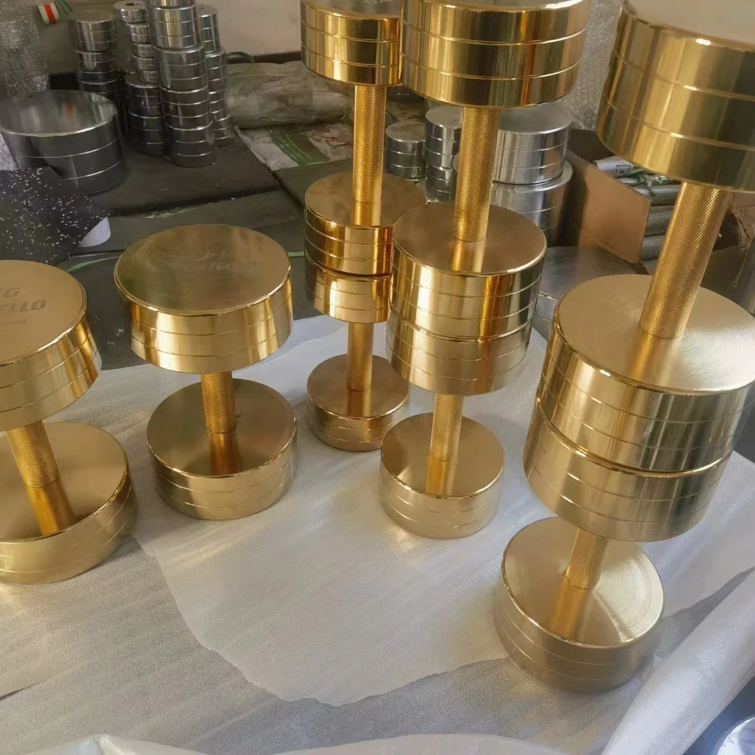 Home Gym No Equipment - Dumbbell Krom Emas Berkualitas Tinggi Grosir
