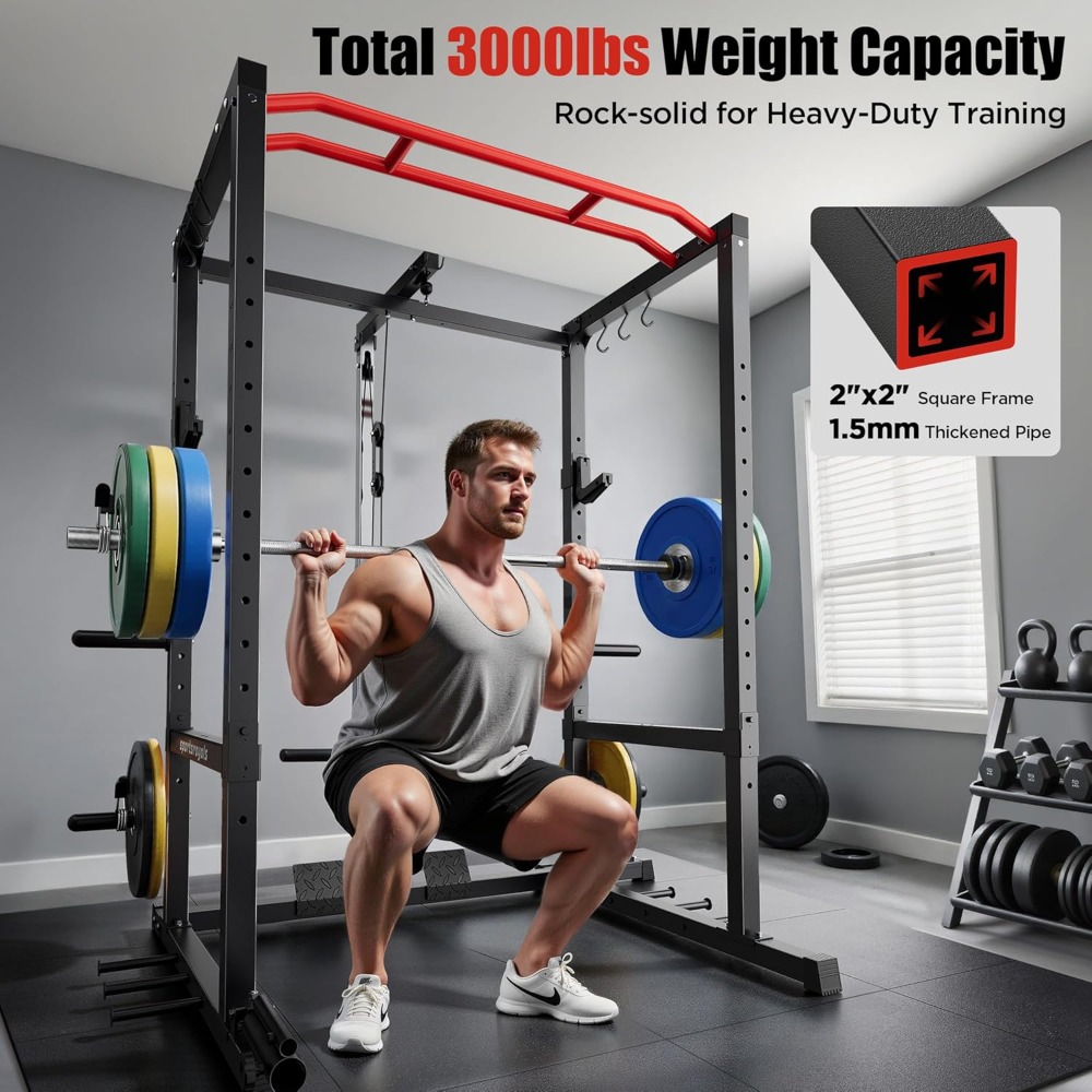 Rak Squat Power Cage Multi-Fun - Pulley Home Gym ulasan dan harga