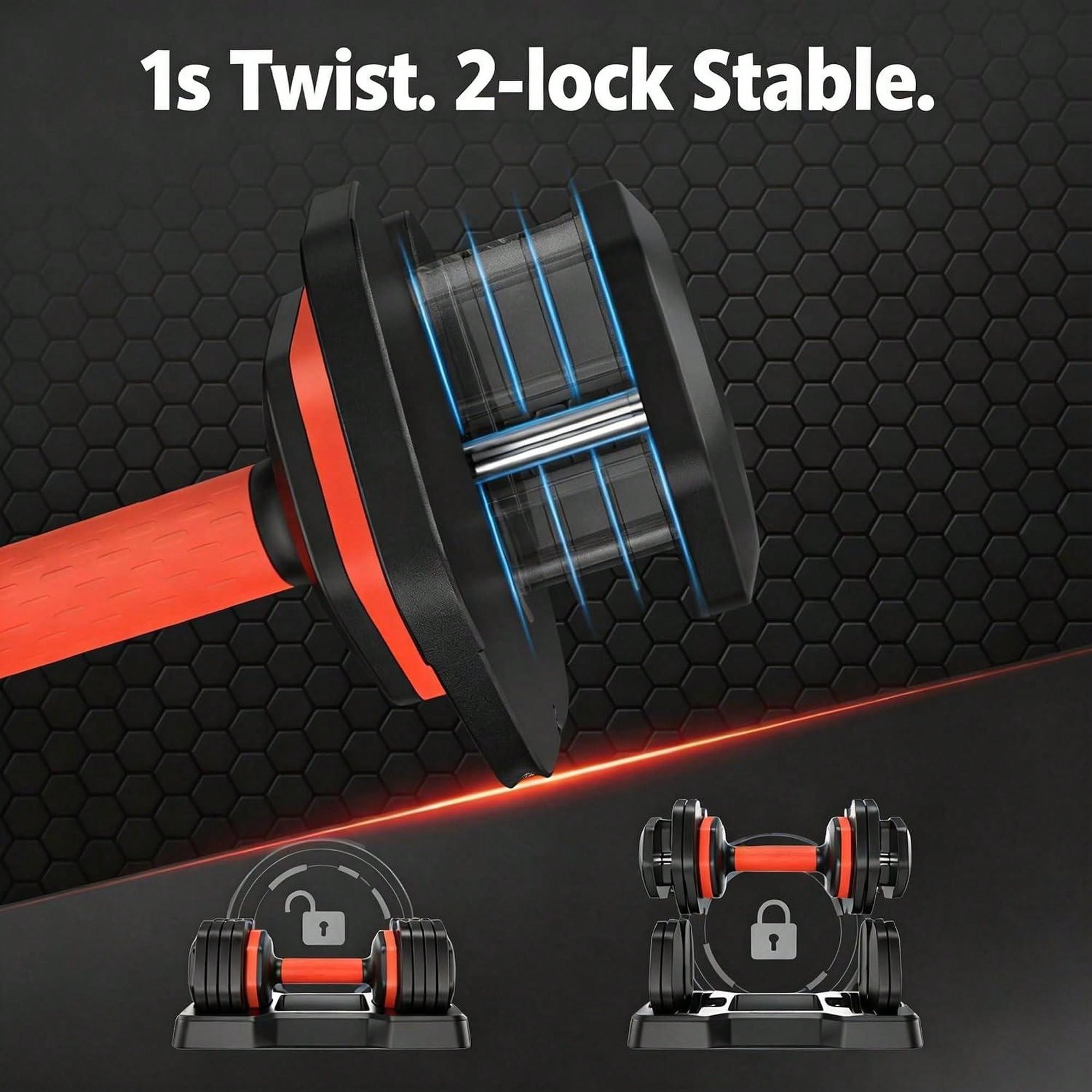Set Dumbbell Adjustable 2 Buah - Home Gym No Equipment ulasan dan harga