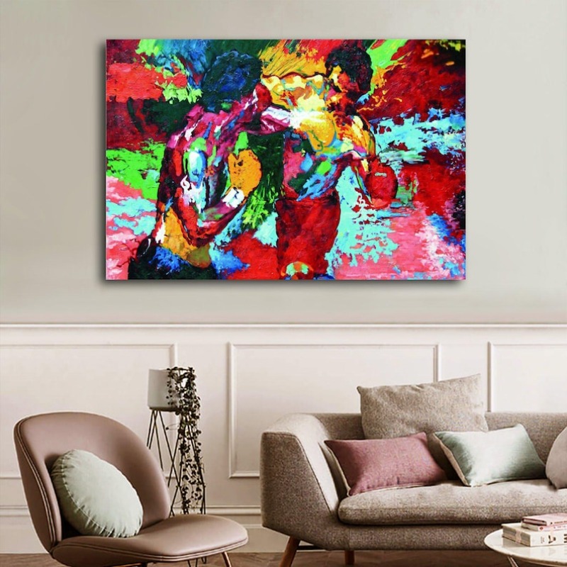 Grafiti Abstrak Warna-warni Pe - Home Gym Interior Design ulasan dan harga