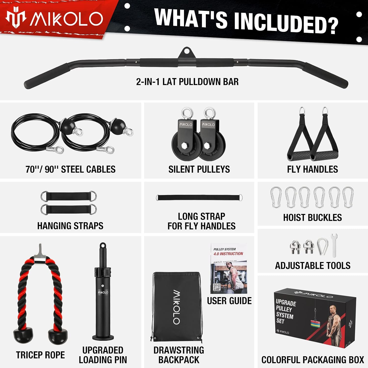 Sistem Katrol yang Ditingkatka - Pulley Home Gym ulasan dan harga