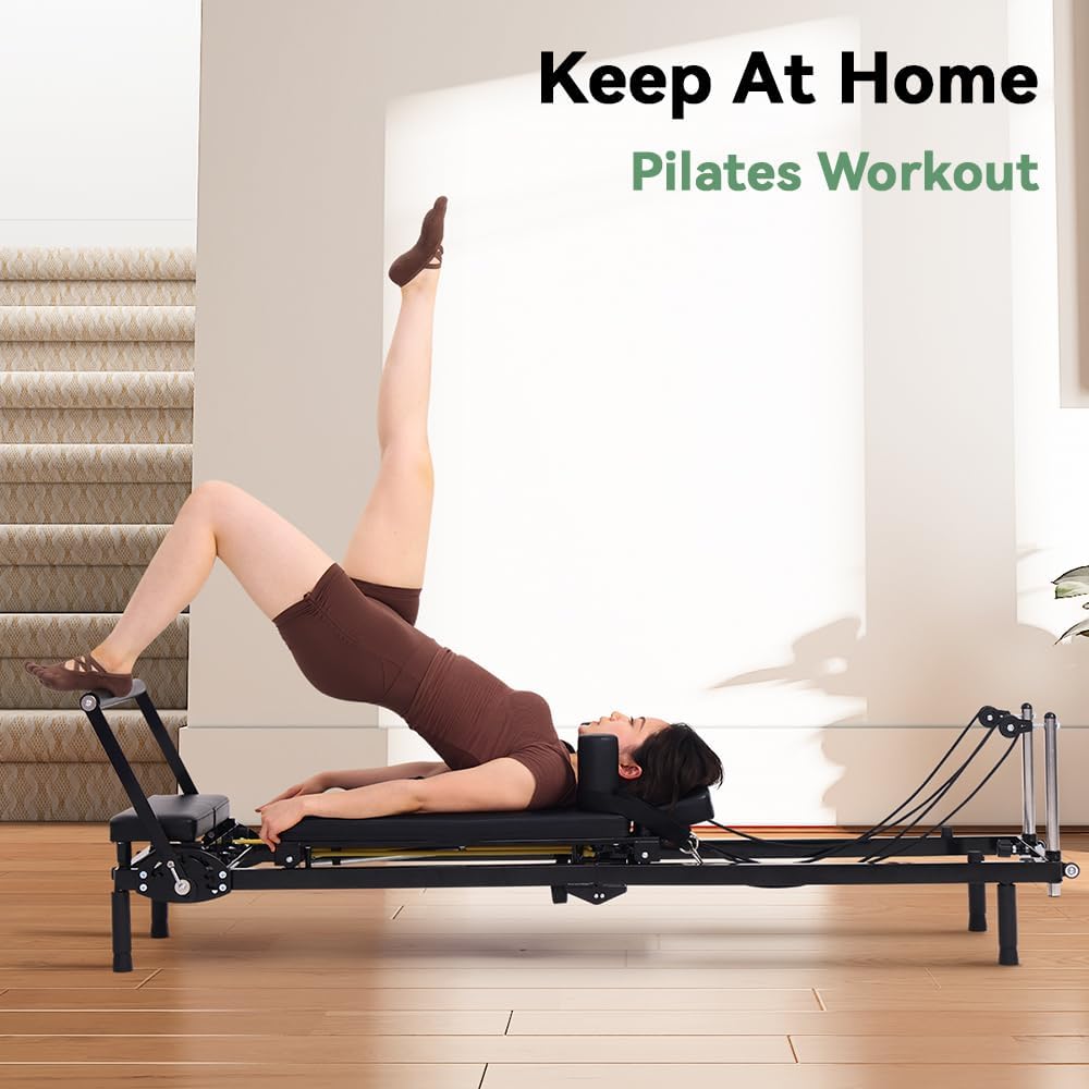 Mesin Pilates Reformer Lipat,  - Home Gym No Equipment ulasan dan harga