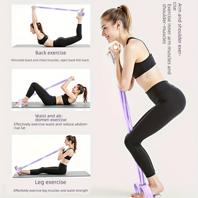 Pita Resistensi Pedal 4 Tabung - Home Gym Youtube ulasan dan harga
