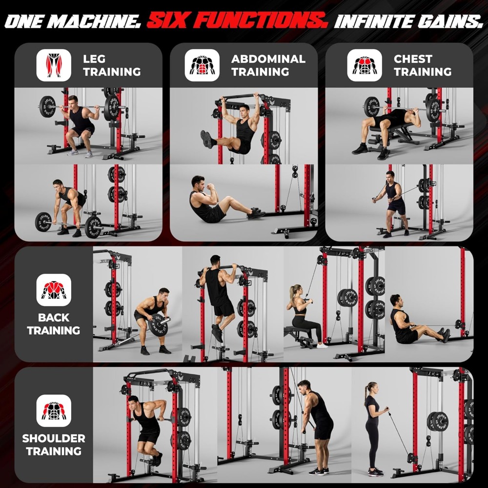 Rak Power Multi-Fungsi 2000LBS - Pulley Home Gym ulasan dan harga