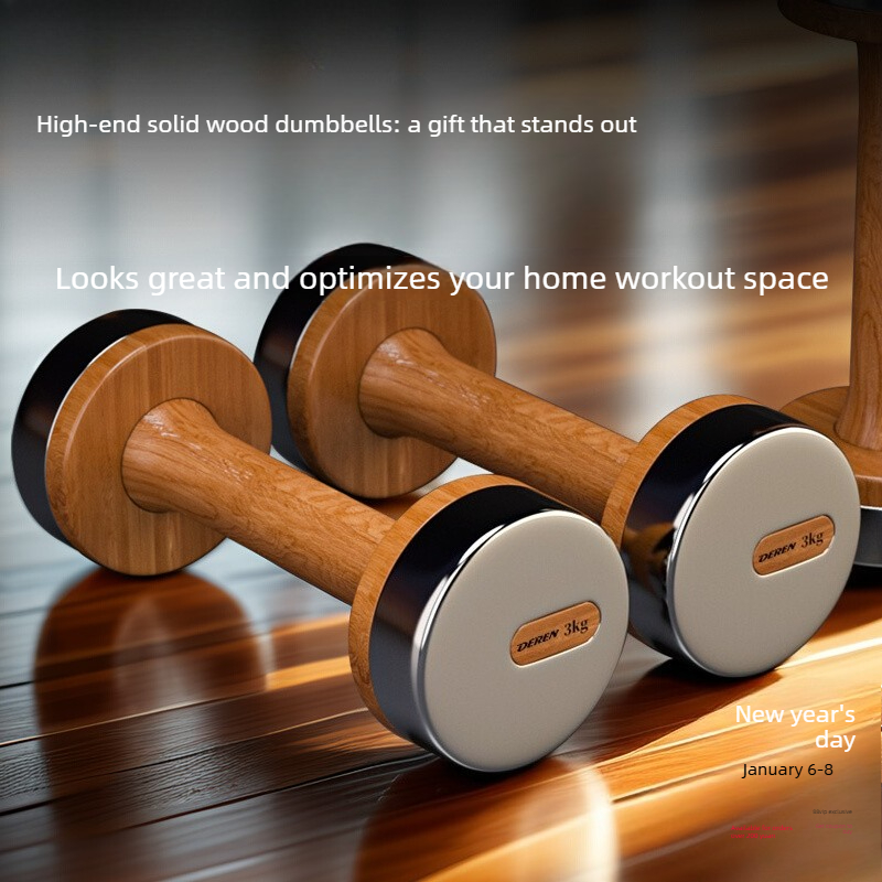 Set Dumbbell Kayu & Baja yang  - Home Gym No Equipment ulasan dan harga