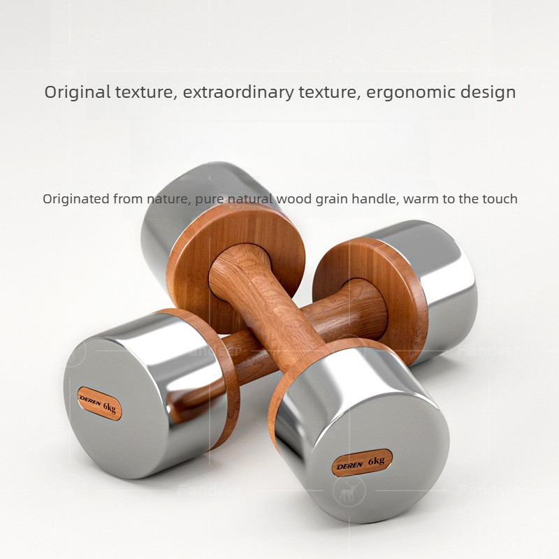 Set Dumbbell Kayu & Baja yang  - Home Gym No Equipment ulasan dan harga