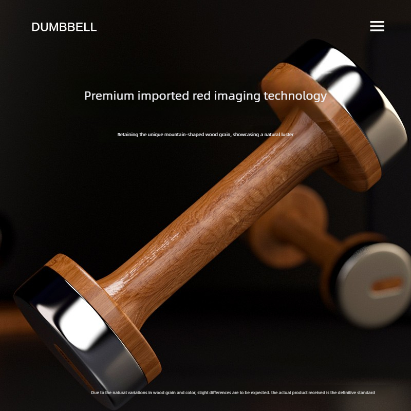 Set Dumbbell Kayu & Baja yang  - Home Gym No Equipment ulasan dan harga