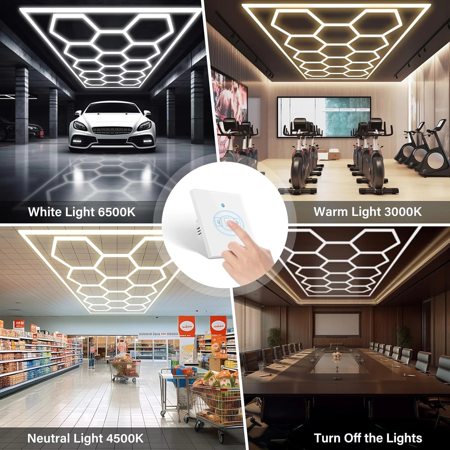 Lampu LED Garasi Heksagonal 30 - Home Gym Youtube ulasan dan harga