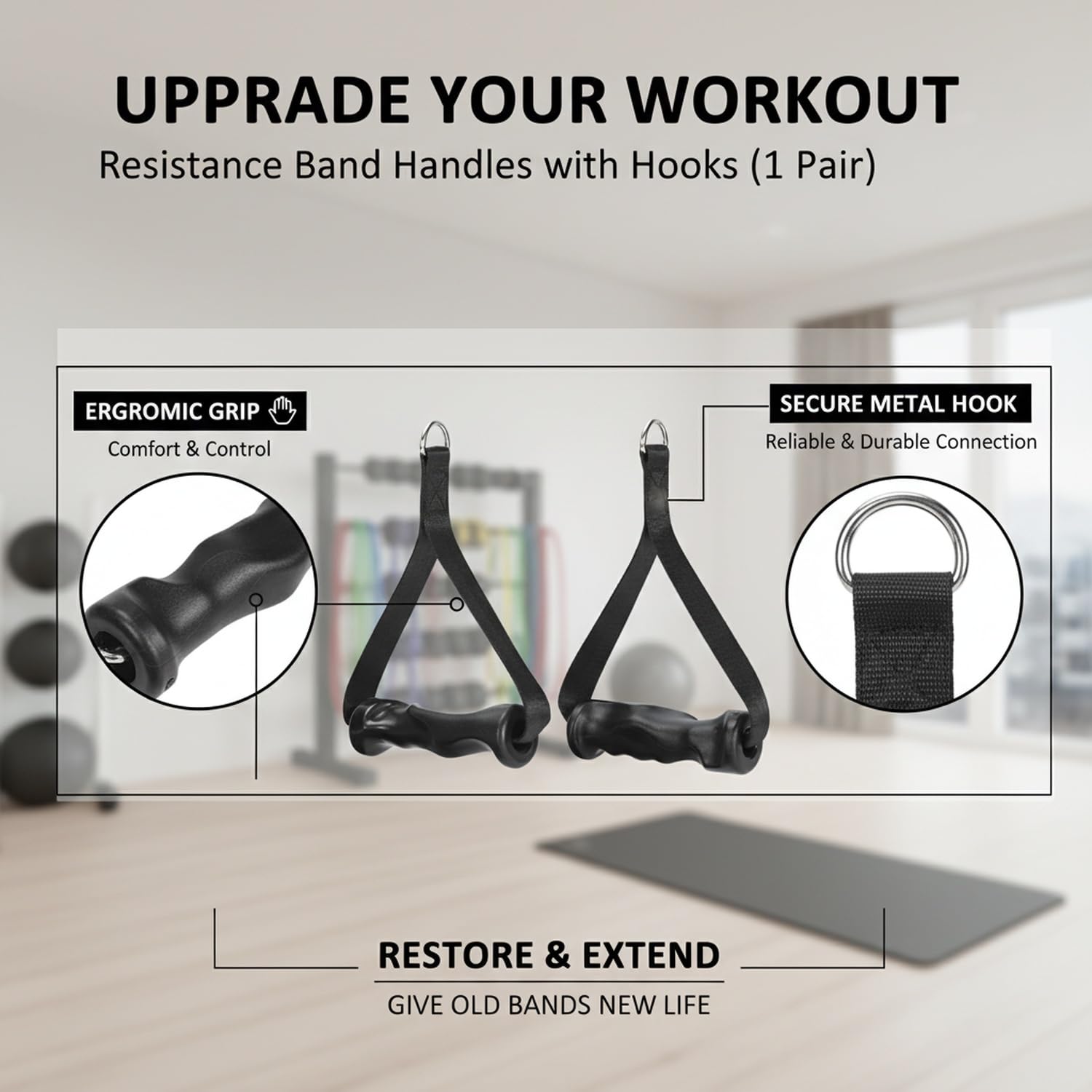 1 Pasang Pegangan Latihan Ergo - Lat Pulldown Cable ulasan dan harga