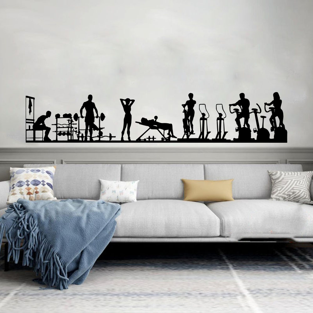 Stiker Dinding Olahraga Gym Bi - Home Gym Interior Design ulasan dan harga