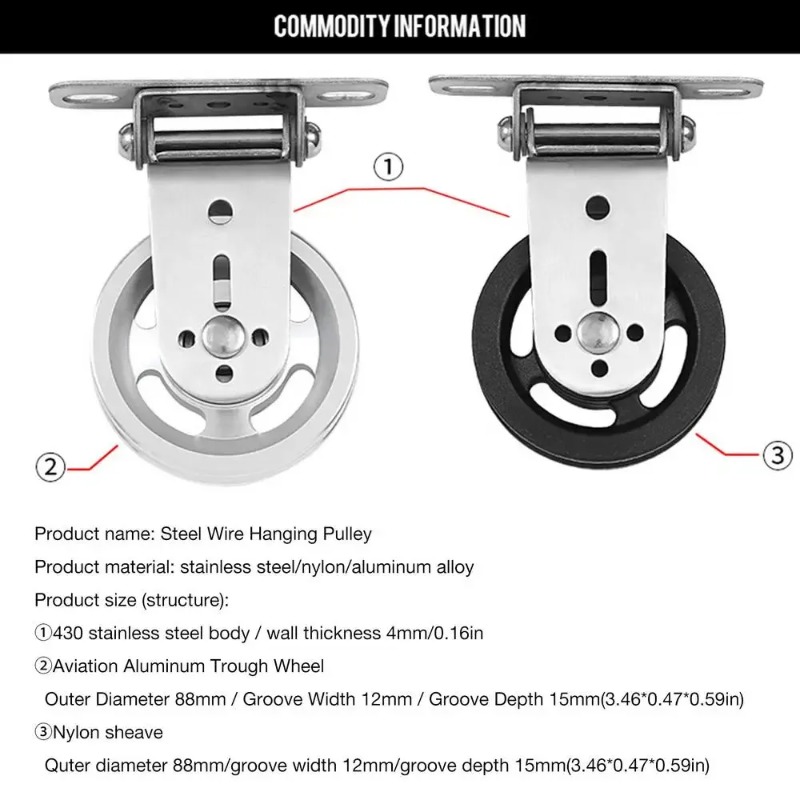 Roda Katrol Baja Anti Karat ya - Pulley Home Gym ulasan dan harga